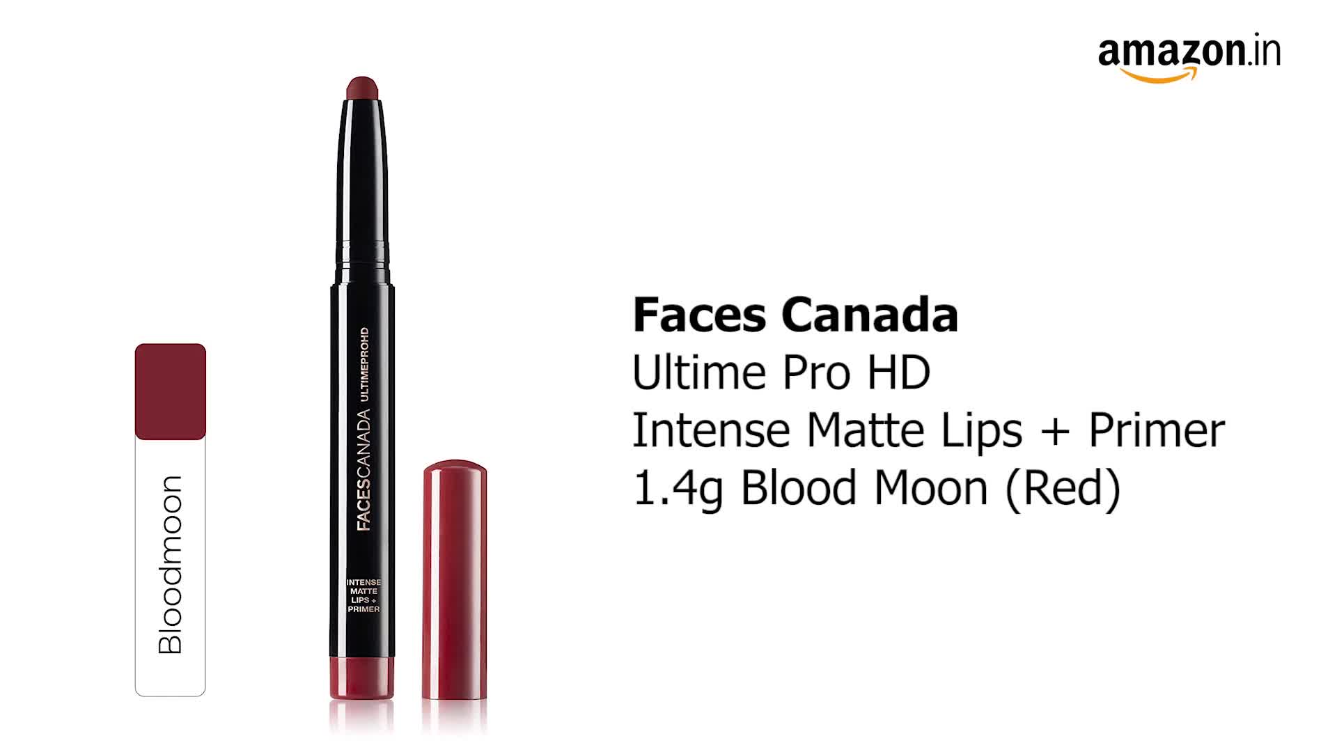 Buy FACES CANADA Ultime Pro HD Intense Matte Lipstick + Primer